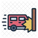 Car Speed Crash  Icon