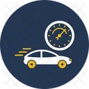 Car Speed Test Automobile Average Icon