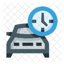 Car Time Taxi Time Cab Time Icon