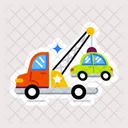 Car Tow Car Loader Tow Truck Icon