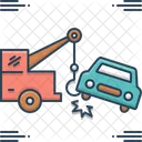 Car Towing Car Towing Tow Accident Breakdown Icon