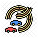 Car Track  Icon