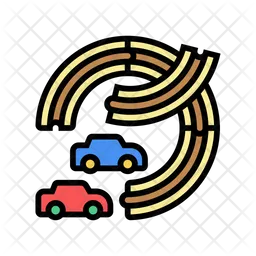 Car Track  Icon