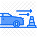 Car Training Driving Training Traffic Cone Icon
