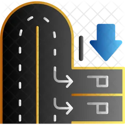 Car Turnaround Area  Icon