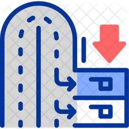 Car Turnaround Area  Icon