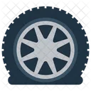 Car Tyre Vehicle Wheel Automobile Accessories Icon