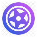Car Wheel Tire Rim Icon