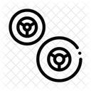 Kart Wheels Karting Icon