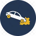 Car With Accident Automobile Car Icon