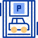 Car With Blue Parking Disabled Parking Symbol Blue Badge Parking Icon