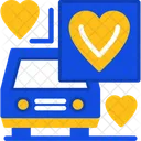 Car With Heart  Icon
