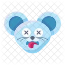 Cara Arrugada Ojo Arrugado Emoji Icono