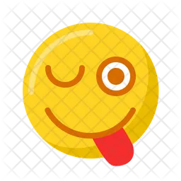 Cara com língua Emoji Ícone