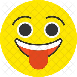 Cara com língua Emoji Ícone