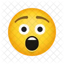 Cara De Asombro Emoji Emoticono Icono