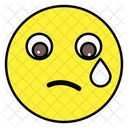 Emoji Cara Chorando Emoticon Ícone