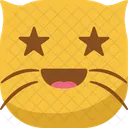 Emoticono De Gato Icono
