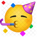 Cara De Festa Emoticon Emocao Ícone