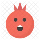 Cara de granada asombrada  Icono