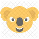 Koala Cara Emoji Icono