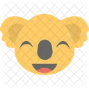 Koala Cara Emoji Icono