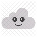 Cara De Nube Diseno De Nube Emoticono Icono