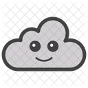 Cara De Nube Diseno De Nube Emoticono Icono