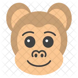 Cara de macaco Emoji Ícone