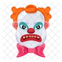 Vector De Cara Aterradora Cara De Payaso Personajes Malvados Icono