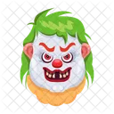 Vector De Cara Aterradora Cara De Payaso Personajes Malvados Icono