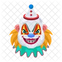 Vector De Cara Aterradora Cara De Payaso Personajes Malvados Icono