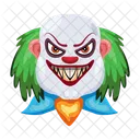 Vector De Cara Aterradora Cara De Payaso Personajes Malvados Icono