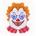 Vector De Cara Aterradora Cara De Payaso Personajes Malvados Icono