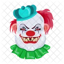 Vector De Cara Aterradora Cara De Payaso Personajes Malvados Icono