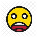 Cara de miedo  Icono