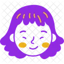 Cara de niña  Icono