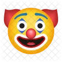 Cara de payaso  Icono