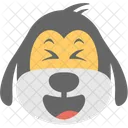 Perro Cara Emoji Icono