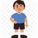 Cara De Piscadela De Expressao De Menino Icon