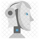 Cara de robot humanoide  Icono
