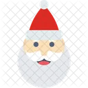 Cara De Santa Santa Claus Navidad Icono