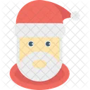 Cara De Santa Santa Claus Navidad Icono