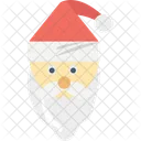 Cara De Santa Santa Claus Navidad Icono