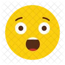 Surpreso Emoji Rosto Ícone