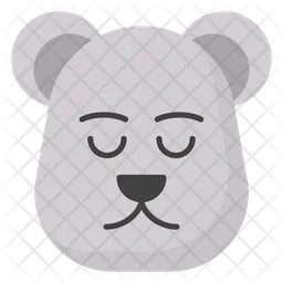 Cara de urso polar Emoji Ícone