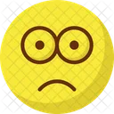 Cara Desconcertada Emoticono De Mirada Emoticono De Mirada Fija Icono