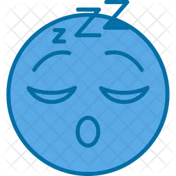 Cara dormida Emoji Icono