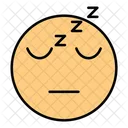 Emoji Cara Durmiendo Icono