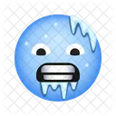 Cara Fria Cara Emoticon Icono